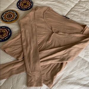 Top Shop blush pink crop top